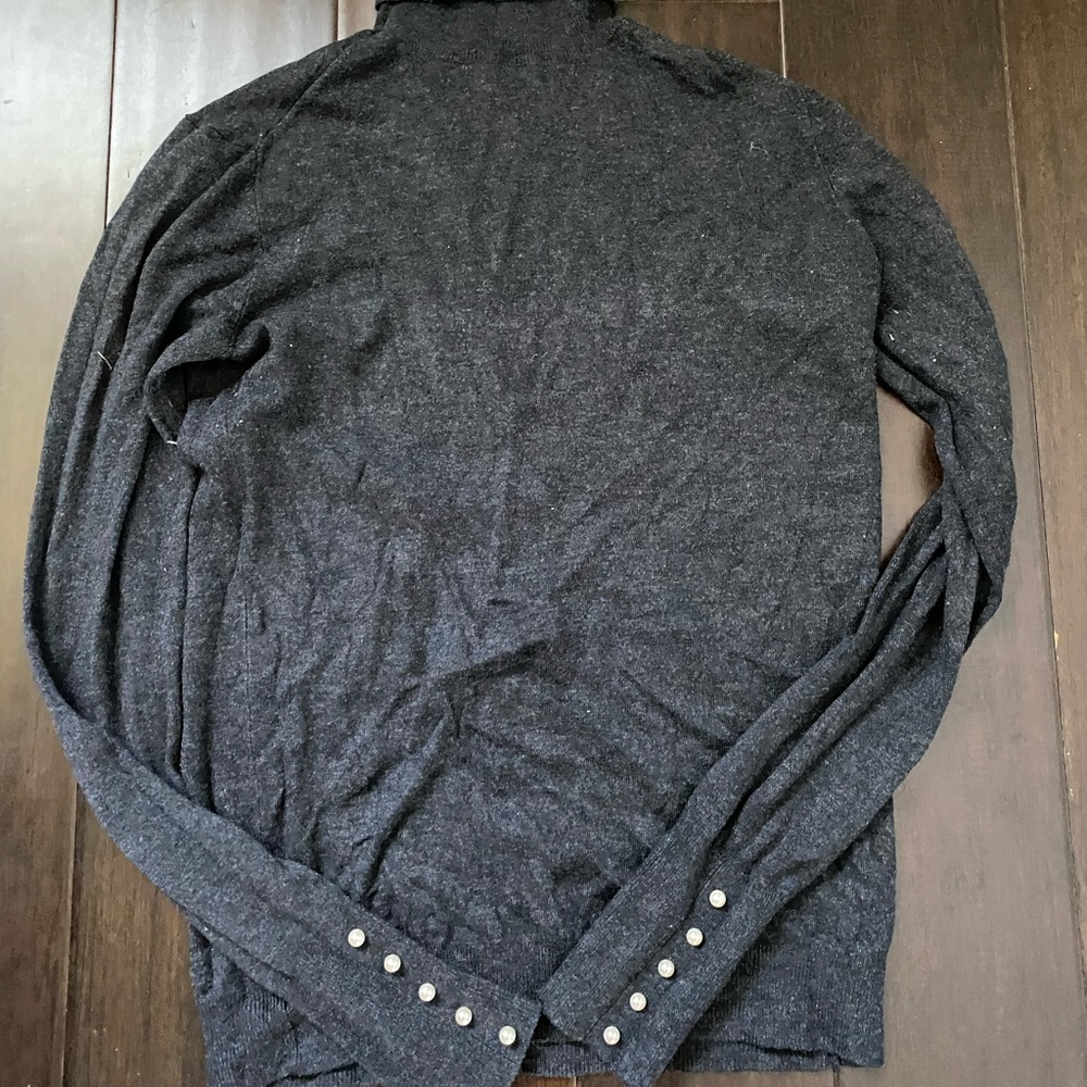 Zara Grey Marled Turtleneck